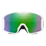 Oakley - Line Miner™ M - Prizm Snow Jade Iridium - Matte White - Maschera da Sci - Snow Goggles - Oakley Eyewear