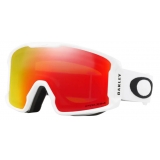 Oakley - Line Miner™ M - Prizm Snow Torch Iridium - Matte White - Maschera da Sci - Snow Goggles - Oakley Eyewear