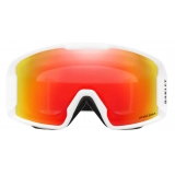 Oakley - Line Miner™ M - Prizm Snow Torch Iridium - Matte White - Maschera da Sci - Snow Goggles - Oakley Eyewear