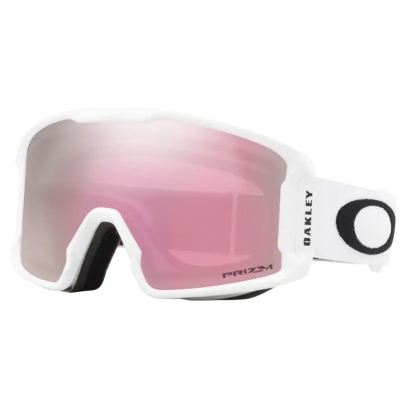 Oakley - Line Miner™ M - Prizm Snow Hi Pink - Matte White - Maschera da Sci - Snow Goggles - Oakley Eyewear