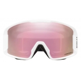 Oakley - Line Miner™ M - Prizm Snow Hi Pink - Matte White - Maschera da Sci - Snow Goggles - Oakley Eyewear