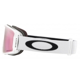 Oakley - Line Miner™ M - Prizm Snow Hi Pink - Matte White - Maschera da Sci - Snow Goggles - Oakley Eyewear