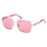 Swarovski - Swarovski Square Sunglasses - Pink - Sunglasses - Swarovski Eyewear
