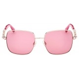 Swarovski - Swarovski Square Sunglasses - Pink - Sunglasses - Swarovski Eyewear