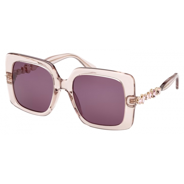 Swarovski - Swarovski Oversize Square Sunglasses - Purple - Sunglasses - Swarovski Eyewear
