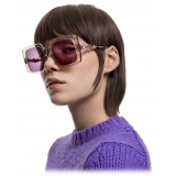 Swarovski - Swarovski Oversize Square Sunglasses - Purple - Sunglasses - Swarovski Eyewear