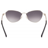 Swarovski - Swarovski Cat-Eye Sunglasses - Silver Black - Sunglasses - Swarovski Eyewear