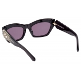 Swarovski - Swarovski Cat-Eye Sunglasses - Black - Sunglasses - Swarovski Eyewear