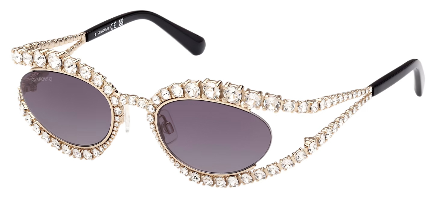 Swarovski - Swarovski Sunglasses - MIL002 - Purple - Sunglasses - Swarovski  Eyewear - Avvenice