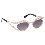 Swarovski - Swarovski Oval Sunglasses - Gray - Sunglasses - Swarovski Eyewear