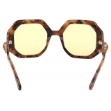 Swarovski - Swarovski Oversize Octagon Sunglasses - Brown - Sunglasses - Swarovski Eyewear