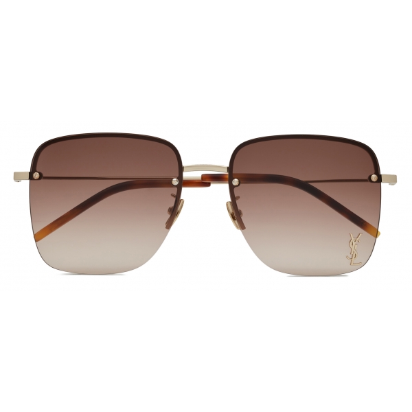 Yves Saint Laurent - SL 312 M - Light Gold  Gradient Brown - Sunglasses - Saint Laurent Eyewear