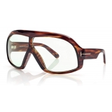 Tom Ford - Cassius Sunglasses - Occhiali da Sole Maschera Oversize - Havana Scuro - FT0965 - Occhiali da Sole - Tom Ford Eyewear