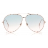 Tom Ford - Jack Sunglasses - Occhiali da Sole Pilota - Oro Rosa - FT0900 - Occhiali da Sole - Tom Ford Eyewear