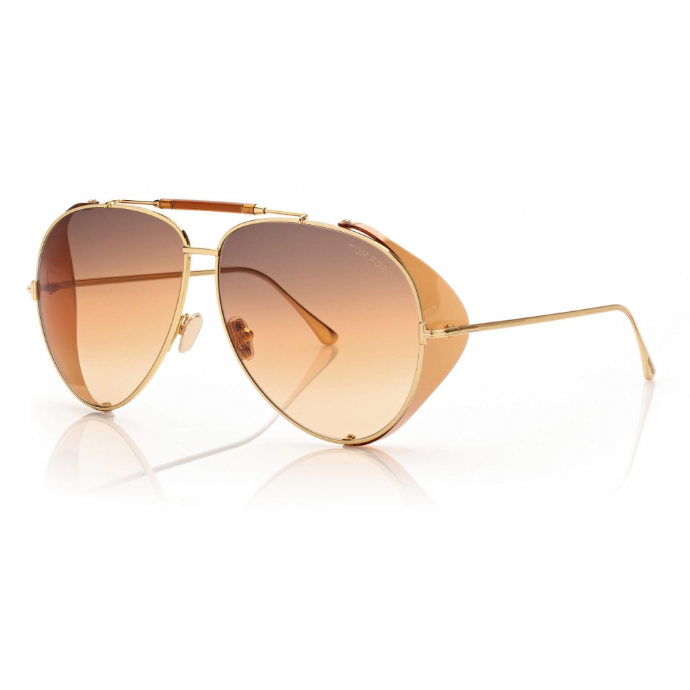 Tom Ford - Jack Sunglasses - Pilot Sunglasses - Gold - FT0900 - Sunglasses  - Tom Ford Eyewear - Avvenice
