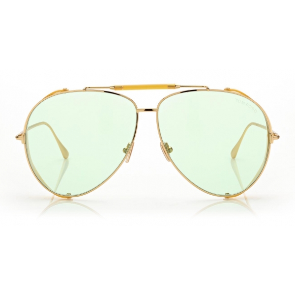 Tom Ford - Jack Sunglasses - Occhiali da Sole Pilota - Oro Profondo - FT0900 - Occhiali da Sole - Tom Ford Eyewear