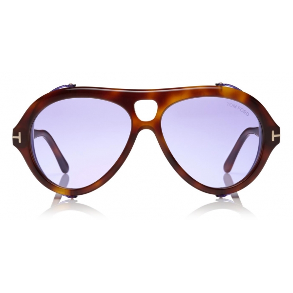 Tom Ford - Neughman Sunglasses - Occhiali da Sole Navigatore - Havana Bionda - FT0882 - Occhiali da Sole - Tom Ford Eyewear