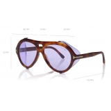 Tom Ford - Neughman Sunglasses - Navigator Sunglasses - Blonde Havana - FT0882 - Sunglasses - Tom Ford Eyewear