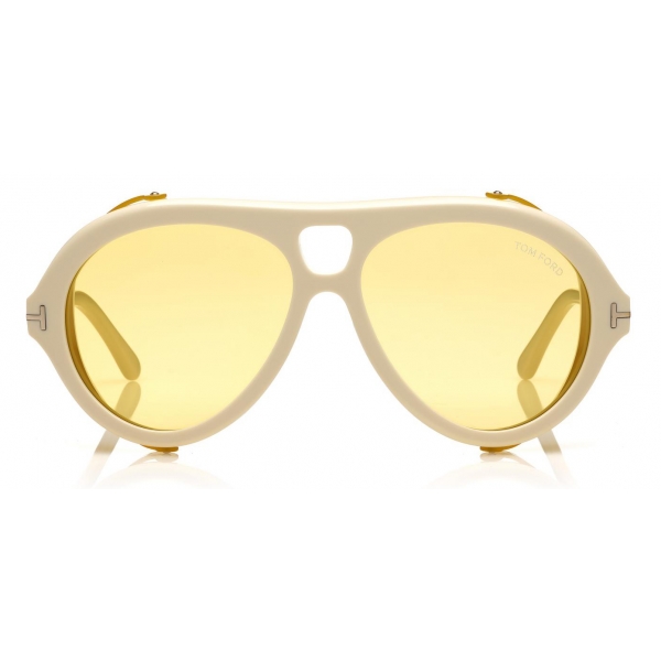 Tom Ford - Neughman Sunglasses - Occhiali da Sole Navigatore - Avorio - FT0882 - Occhiali da Sole - Tom Ford Eyewear