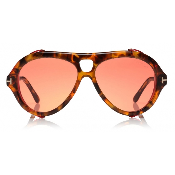 Tom Ford - Neughman Sunglasses - Occhiali da Sole Navigatore - Rosso - FT0882 - Occhiali da Sole - Tom Ford Eyewear