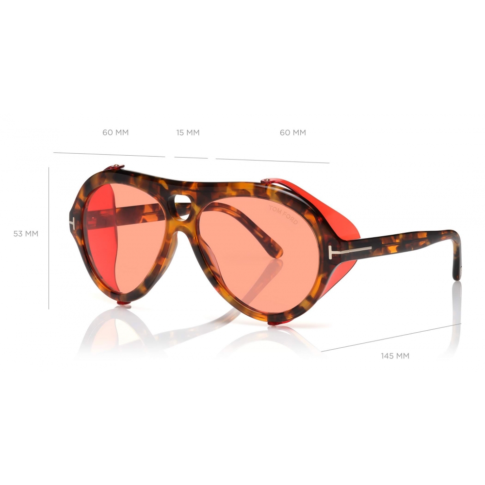 Tom Ford - Neughman Sunglasses - Navigator Sunglasses - Red - FT0882 -  Sunglasses - Tom Ford Eyewear - Avvenice