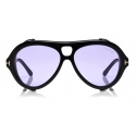 Tom Ford - Neughman Sunglasses - Navigator Sunglasses - Shiny Black Violet - FT0882 - Sunglasses - Tom Ford Eyewear