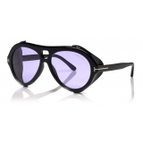 Tom Ford - Neughman Sunglasses - Navigator Sunglasses - Shiny Black Violet - FT0882 - Sunglasses - Tom Ford Eyewear