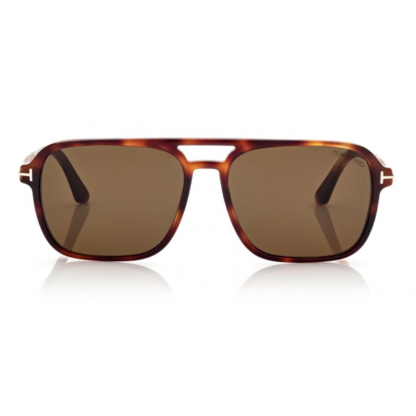 Tom Ford - Crosby Sunglasses - Occhiali da Sole Squadrati - Havana Bionda Roviex - FT0910 - Occhiali da Sole - Tom Ford Eyewear