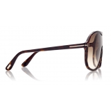 Tom Ford - Drew Sunglasses - Occhiali da Sole Pilota - Havana Scuro - FT0964 - Occhiali da Sole - Tom Ford Eyewear