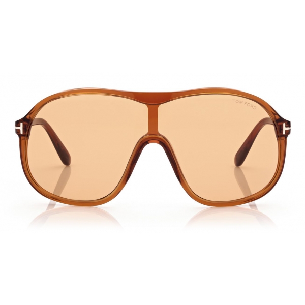 Tom Ford - Drew Sunglasses - Occhiali da Sole Pilota - Marrone Chiaro - FT0964 - Occhiali da Sole - Tom Ford Eyewear