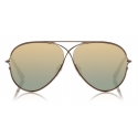 Tom Ford - Stephenson Sunglasses - Occhiali da Sole Squadrati - Nero Opaco - FT0775-P - Occhiali da Sole - Tom Ford Eyewear