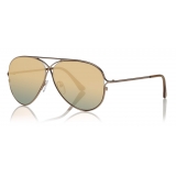 Tom Ford - Stephenson Sunglasses - Occhiali da Sole Squadrati - Nero Opaco - FT0775-P - Occhiali da Sole - Tom Ford Eyewear