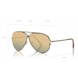 Tom Ford - Stephenson Sunglasses - Occhiali da Sole Squadrati - Nero Opaco - FT0775-P - Occhiali da Sole - Tom Ford Eyewear