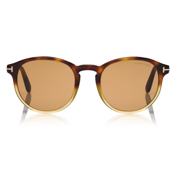 Tom Ford - Dante Sunglasses - Round Sunglasses - Amber Havana - FT0834 - Sunglasses - Tom Ford Eyewear