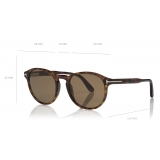 Tom Ford - Dante Sunglasses - Round Sunglasses - Vintage Havana - FT0834 - Sunglasses - Tom Ford Eyewear