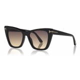 Tom Ford - Poppy Sunglasses - Cat-Eye Sunglasses - Black - FT0846 - Sunglasses - Tom Ford Eyewear