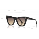 Tom Ford - Poppy Sunglasses - Cat-Eye Sunglasses - Black - FT0846 - Sunglasses - Tom Ford Eyewear