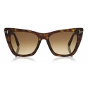 Tom Ford - Poppy Sunglasses - Cat-Eye Sunglasses - Dark Havana - FT0846 - Sunglasses - Tom Ford Eyewear