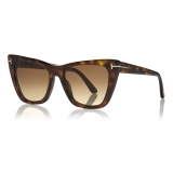 Tom Ford - Poppy Sunglasses - Cat-Eye Sunglasses - Dark Havana - FT0846 - Sunglasses - Tom Ford Eyewear