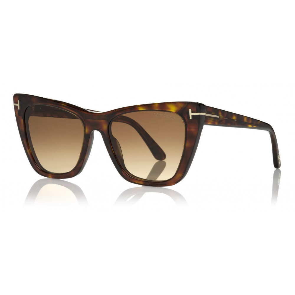 Tom Ford - Poppy Sunglasses - Cat-Eye Sunglasses - Dark Havana - FT0846 ...