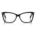 Tom Ford - Thin Butterfly Optical Glasses - Occhiali da Vista Squadrati - Nero - FT5514 - Occhiali da Vista - Tom Ford Eyewear