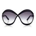 Tom Ford - Carine Sunglasses - Occhiali da Sole Rotondi - Nero - FT0902 - Occhiali da Sole - Tom Ford Eyewear