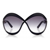 Tom Ford - Carine Sunglasses - Occhiali da Sole Rotondi - Nero - FT0902 - Occhiali da Sole - Tom Ford Eyewear