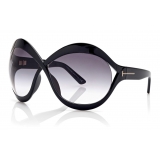 Tom Ford - Carine Sunglasses - Occhiali da Sole Rotondi - Nero - FT0902 - Occhiali da Sole - Tom Ford Eyewear