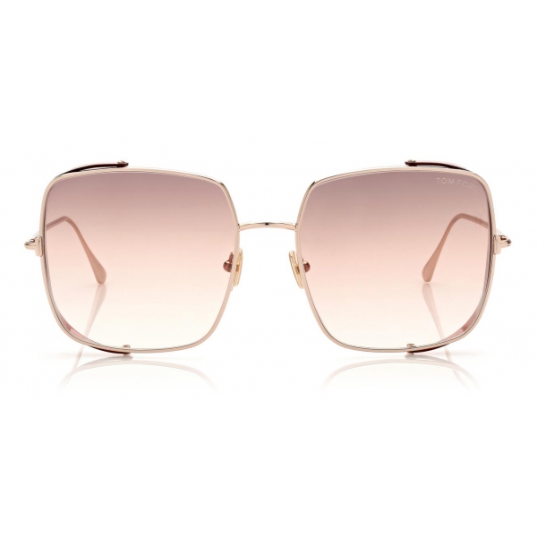 Tom Ford - Toby Sunglasses - Pilot Sunglasses - Rose Gold - FT0901 ...