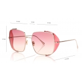 Tom Ford - Toby Sunglasses - Occhiali da Sole Pilota - Rosa - FT0901 - Occhiali da Sole - Tom Ford Eyewear