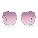 Tom Ford - Toby Sunglasses - Occhiali da Sole Pilota - Argento Rosa - FT0901 - Occhiali da Sole - Tom Ford Eyewear