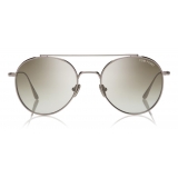 Tom Ford - Declan Sunglasses - Round Sunglasses - Ruthenium Grey - FT0826 - Sunglasses - Tom Ford Eyewear