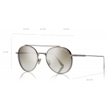 Tom Ford - Declan Sunglasses - Round Sunglasses - Ruthenium Grey - FT0826 - Sunglasses - Tom Ford Eyewear