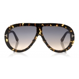 Tom Ford - Troy Sunglasses - Occhiali da Sole Rotondi - Havana Sfumato - FT0836 - Occhiali da Sole - Tom Ford Eyewear